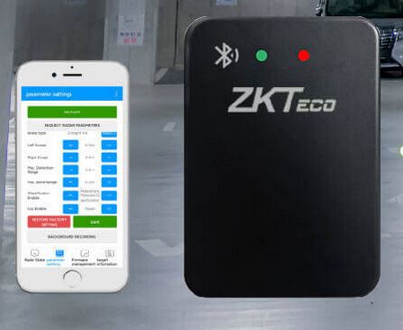 Radaros j�rm� �rz�kel� soromp�khoz, mobilApp, ZKTeco PB-VR10-PRO
